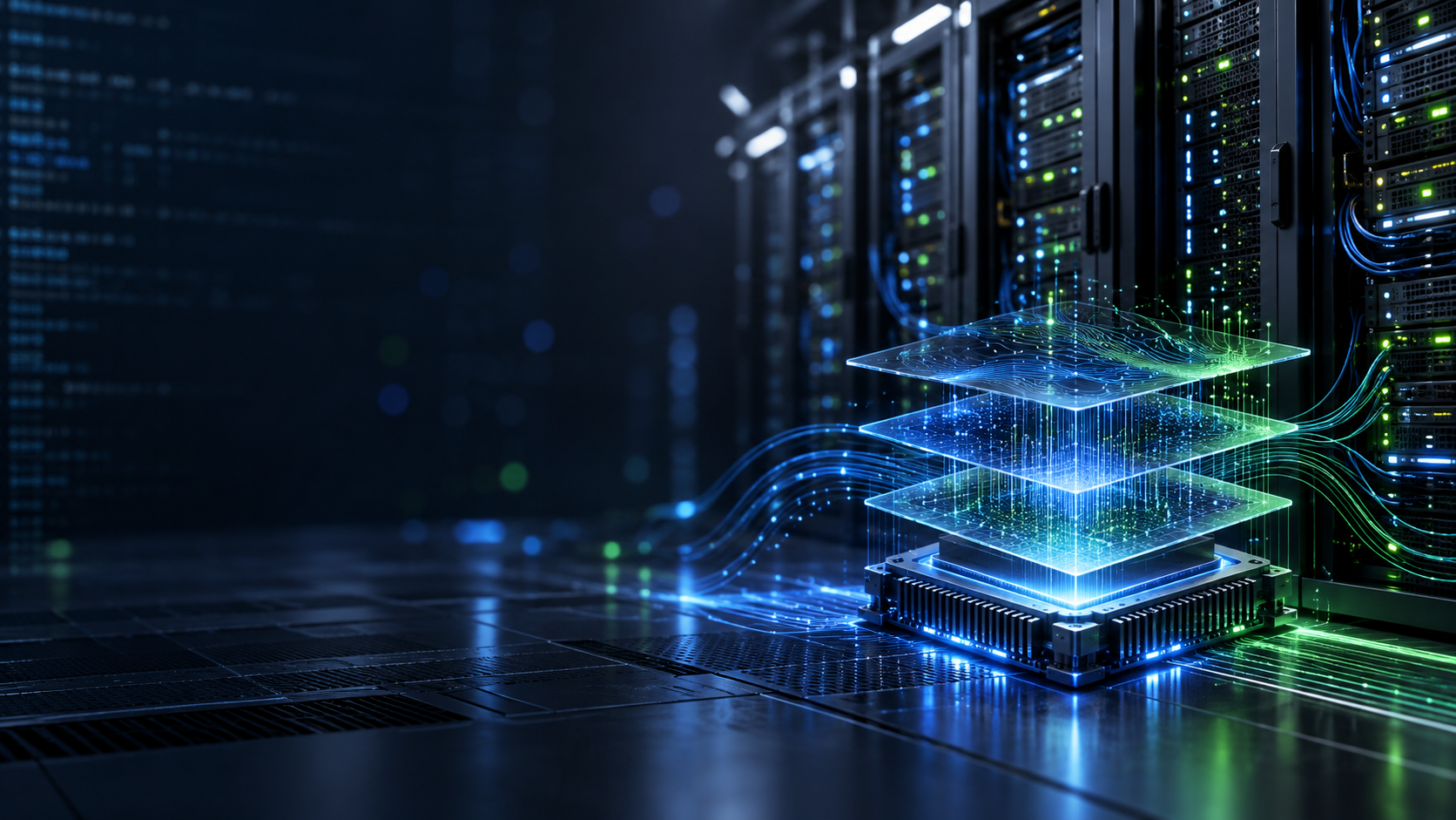 Linux server infrastructure representing kernel maintenance and system updates.